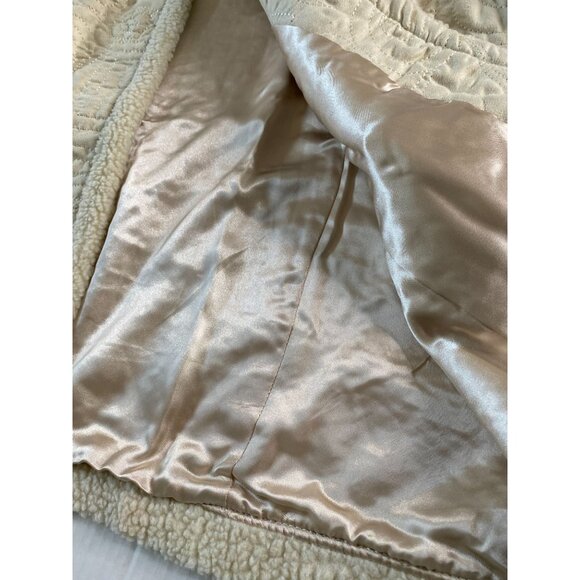 Denim & Co. NWT Womens Quilted Lined Ivory Polyester Sleeveless Vest Size 3X - Picture 10 of 11